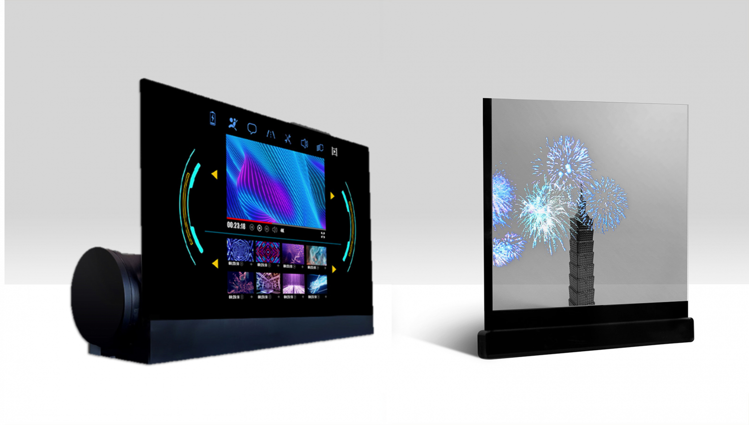 可卷式、折迭性、高透明